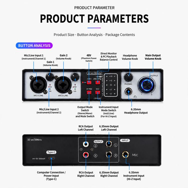 UR22MK Multi-function Professional Mixer External Live Streaming Sound Card, UR22MK