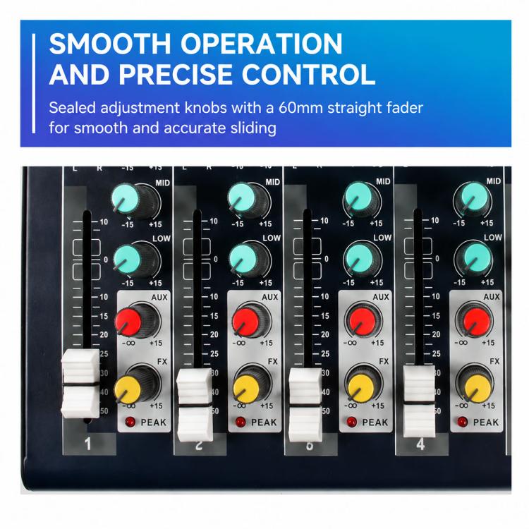 F4 4-Channel Multi-function Professional Bluetooth Live Streaming Mixer, EU Plug, UK Plug, US Plug