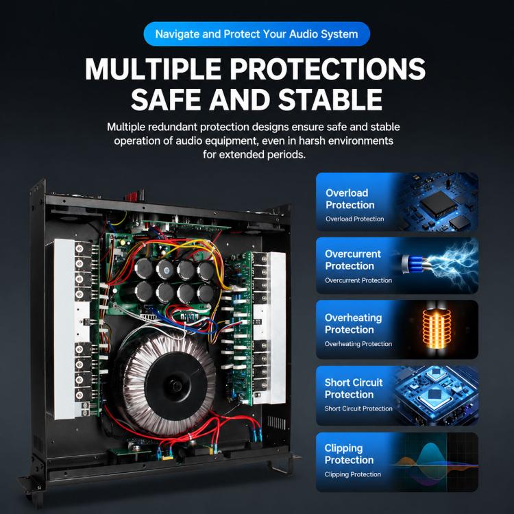 Stage Dual-Channel Pure Audio Power Amplifier, CA2 700W, CA4 1000W, CA6 1400W, CA9 1600W, CA12 2000W, CA18 2400W, CA20 2800W, CA30 3200W, CA50 3600W