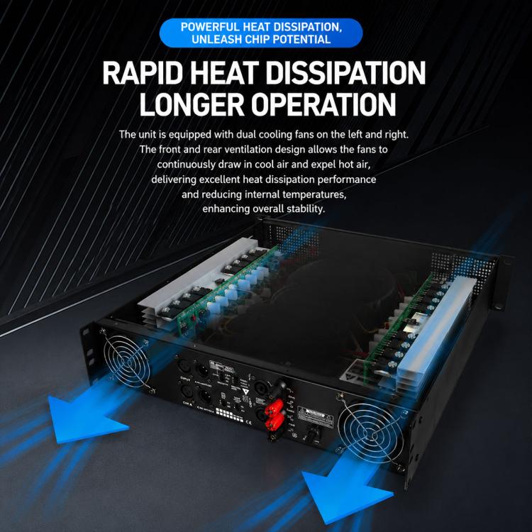 Stage Dual-Channel Pure Audio Power Amplifier, CA2 700W, CA4 1000W, CA6 1400W, CA9 1600W, CA12 2000W, CA18 2400W, CA20 2800W, CA30 3200W, CA50 3600W