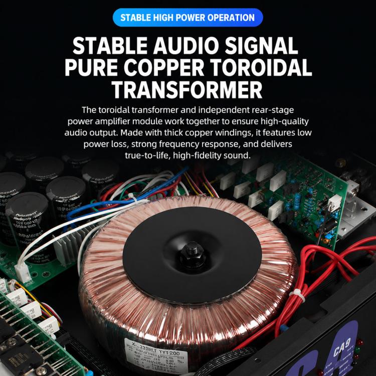 Stage Dual-Channel Pure Audio Power Amplifier, CA2 700W, CA4 1000W, CA6 1400W, CA9 1600W, CA12 2000W, CA18 2400W, CA20 2800W, CA30 3200W, CA50 3600W