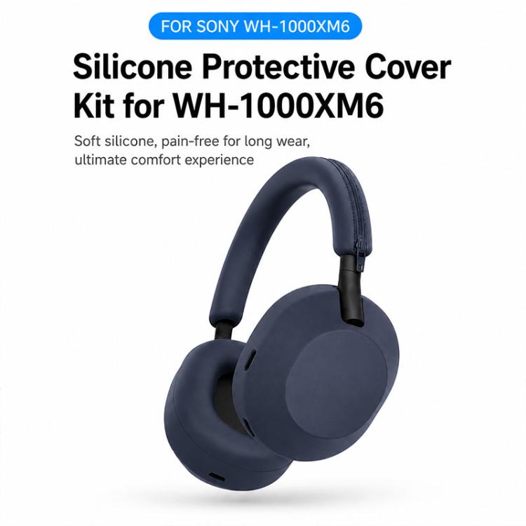 XDcase 3 in 1 Soft Silicone Headset Protective Case, For Sony WH-1000XM6