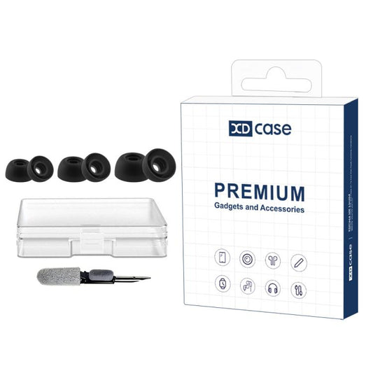 XDcase 3 Pairs Replacement Silicone Ear Tips Kit, S/M/L Size, Cleaning Brush Color Random, For Anker Soundcore Liberty 4 Pro / 3 Pro