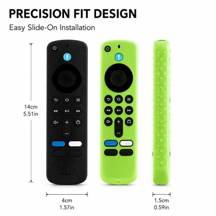 XDcase 4pcs Soft Silicone Protective Case with Mini Strap, For Amazon Fire TV Stick 4K 2025 Remote