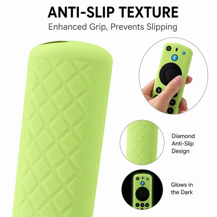 XDcase 4pcs Thickened Soft Silicone Protective Case with Mini Strap, For Amazon Alexa Voice Remote Gen 3/2/1
