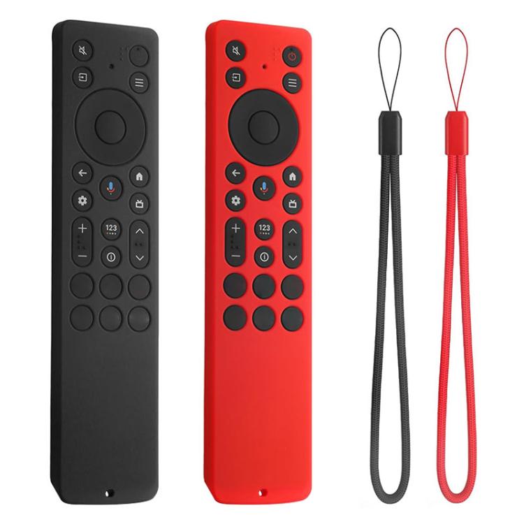 XDcase 2pcs Soft Silicone Protective Case with Mini Strap, For TCL RC923A / RC813A TV Remote
