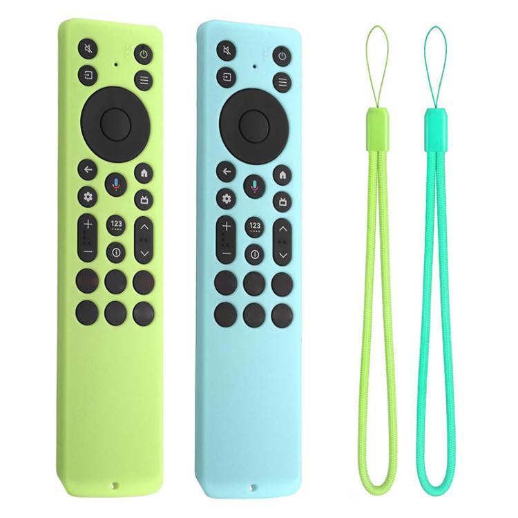 XDcase 2pcs Soft Silicone Protective Case with Mini Strap, For TCL RC923A / RC813A TV Remote