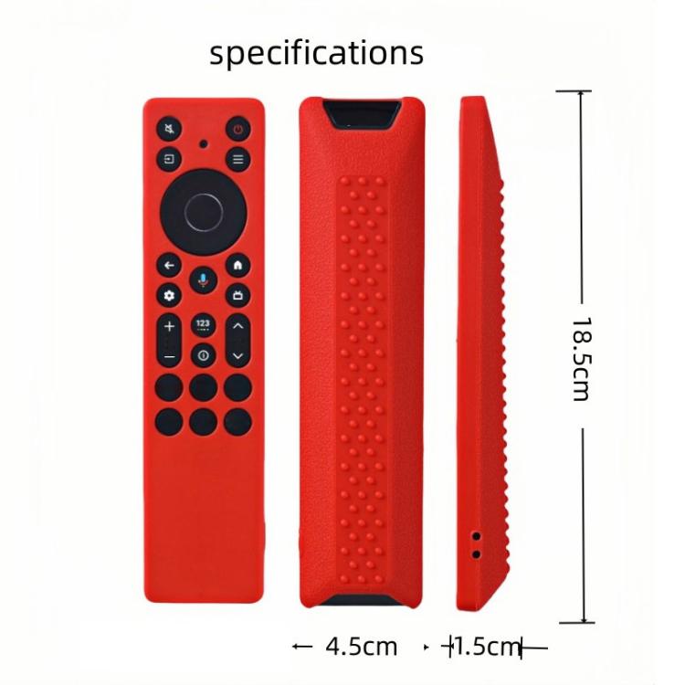 XDcase 2pcs Soft Silicone Protective Case with Mini Strap, For TCL RC923A / RC813A TV Remote