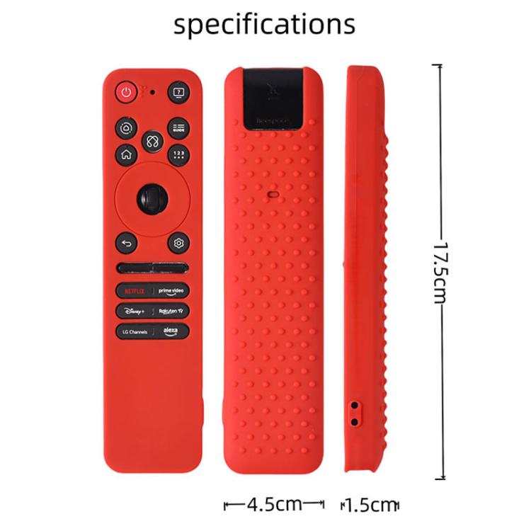 XDcase 4pcs Soft Silicone Protective Case with Mini Strap, For LG MR25GA Magic Remote