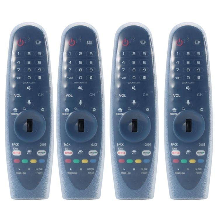 XDcase 4pcs Soft Silicone Jelly Protective Case, For LG MR600 / MR650 Magic Remote