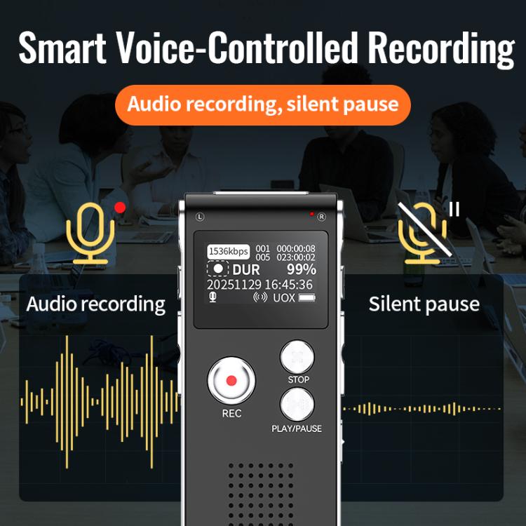 X1 Classic Professional Noise-Canceling Voice Recorder, 8GB, 16GB, 32GB, 64GB, 128GB
