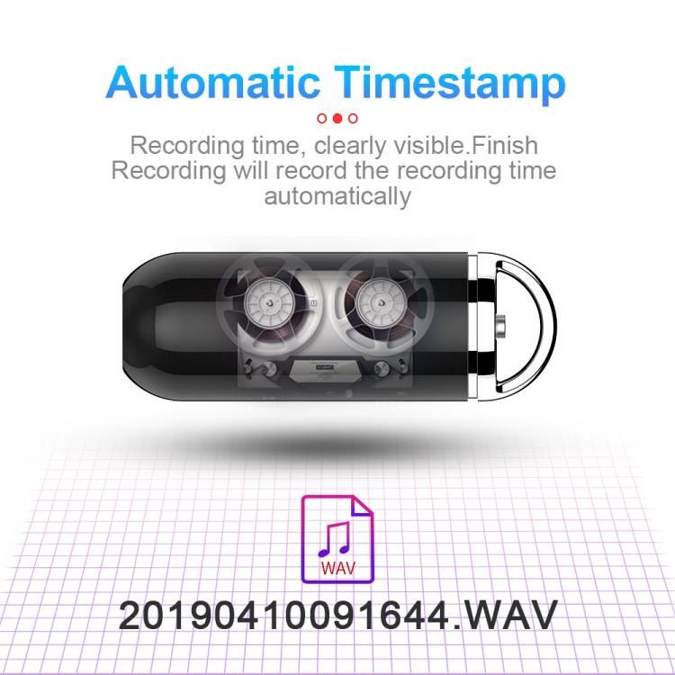 S1 Keychain Mini Voice Recorder, 4GB, 8GB, 16GB, 32GB