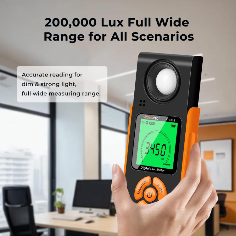YT351S High Precision Integrated Digital Lux Meter Light Brightness Measuring, YT351S