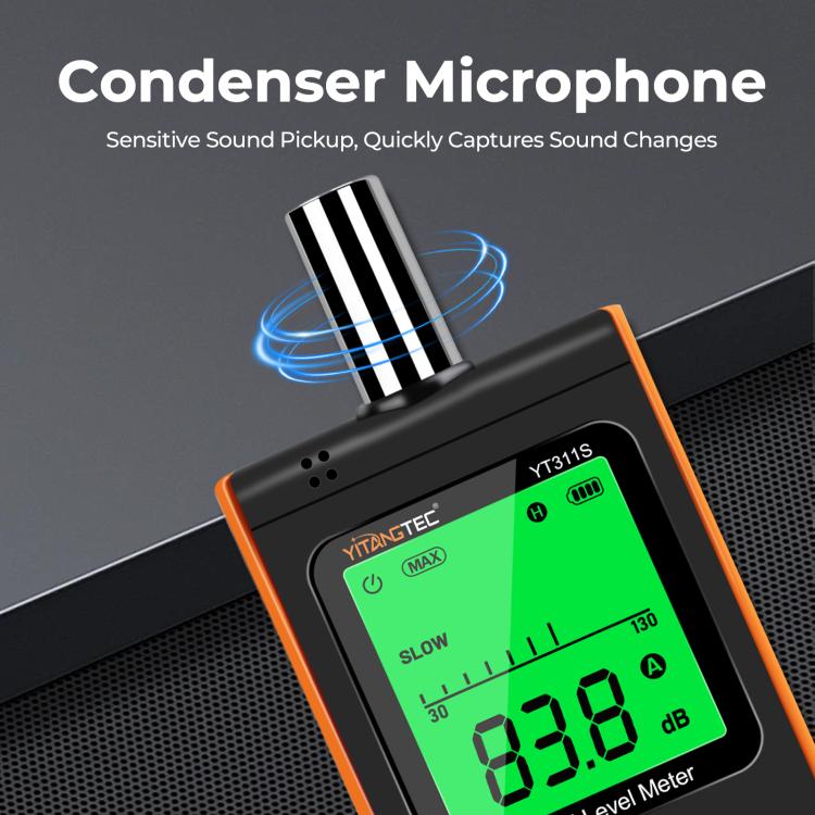 YT311S High Precision Digital Sound Level Meter, Measurement Range: 30–130dB, YT311S
