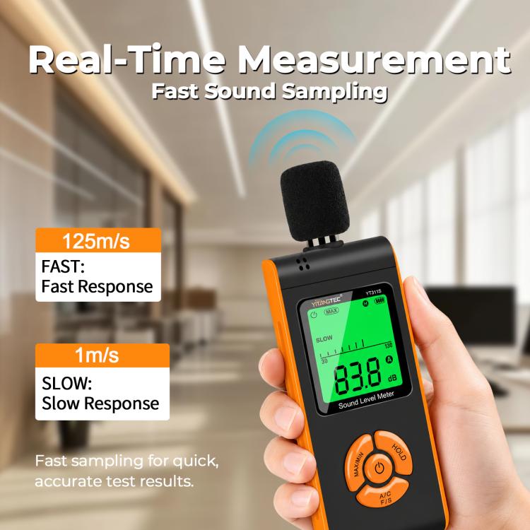 YT311S High Precision Digital Sound Level Meter, Measurement Range: 30–130dB, YT311S