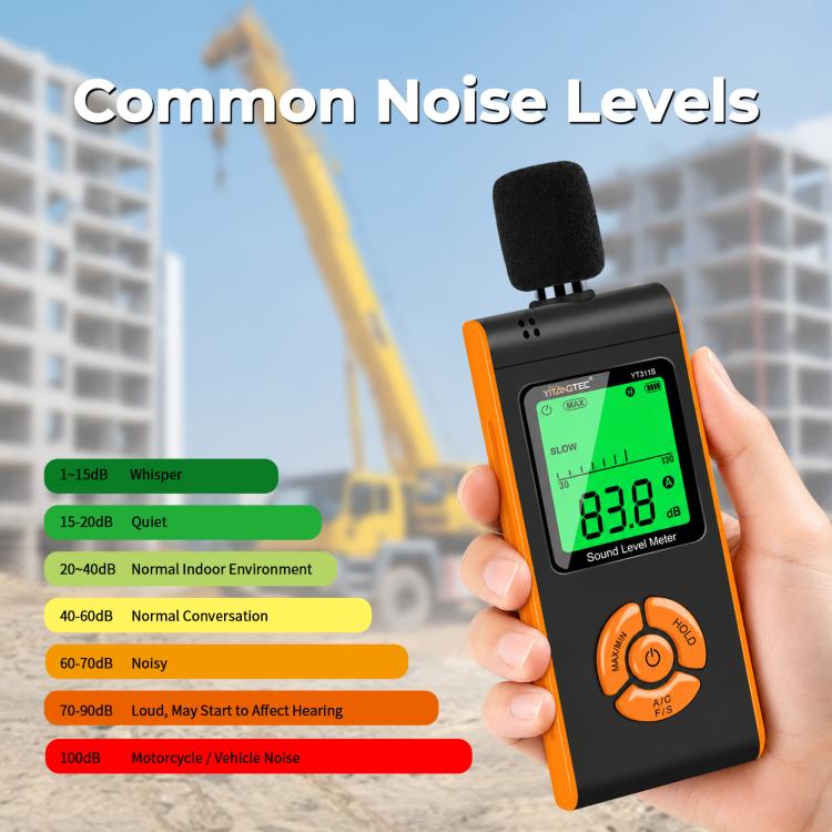YT311S High Precision Digital Sound Level Meter, Measurement Range: 30–130dB, YT311S