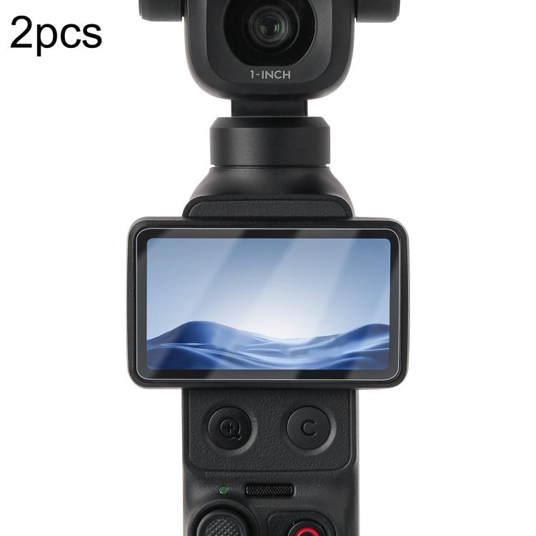 Sunnylife Tempered Glass Film For DJI Osmo Pocket 4P / 4 / 3, Screen & Remote Film 2 Sets, Screen & Remote Film, Screen Film 2pcs, Screen Film