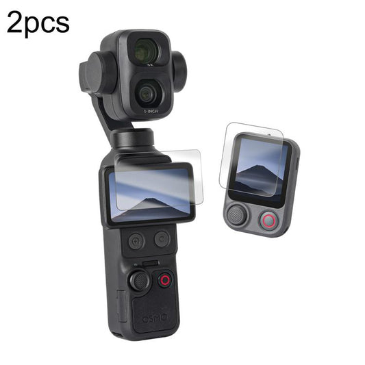 Sunnylife Tempered Glass Film For DJI Osmo Pocket 4P / 4 / 3, Screen & Remote Film 2 Sets, Screen & Remote Film, Screen Film 2pcs, Screen Film