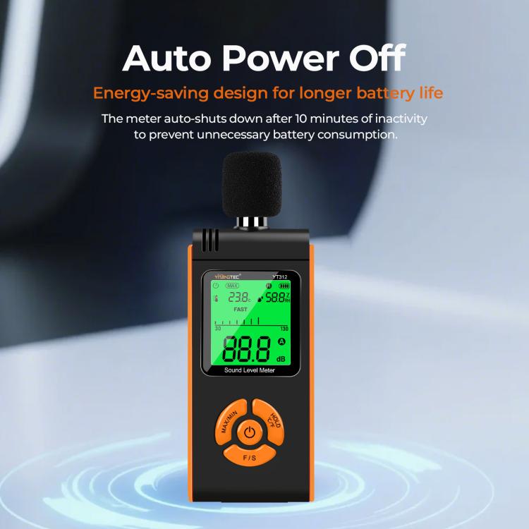 YT312 High Precision Digital Sound Level Meter Support Temperature and Humidity Measurement
