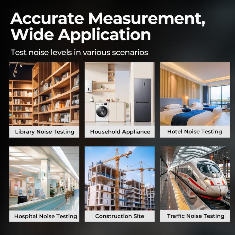 YT312 High Precision Digital Sound Level Meter Support Temperature and Humidity Measurement