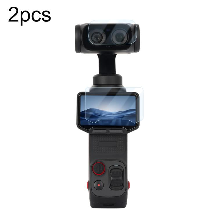 Sunnylife Lens Screen Protector Tempered Glass Film, For Insta360 Luna Ultra