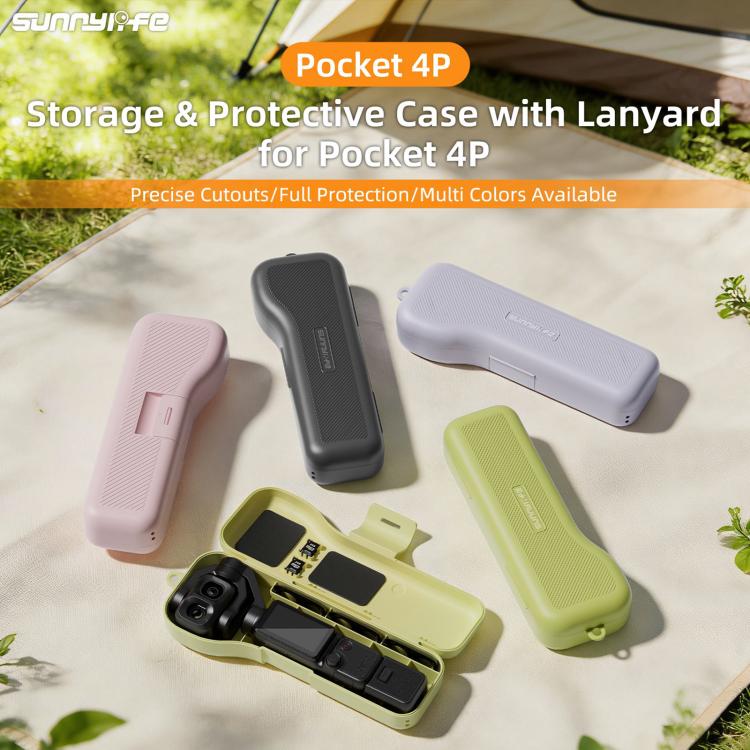 Sunnylife Gimbal Camera Protector with Lanyard Shock-proof Protective Cover Storage Box, For DJI Osmo Pocket 4P
