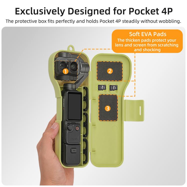 Sunnylife Gimbal Camera Protector with Lanyard Shock-proof Protective Cover Storage Box, For DJI Osmo Pocket 4P