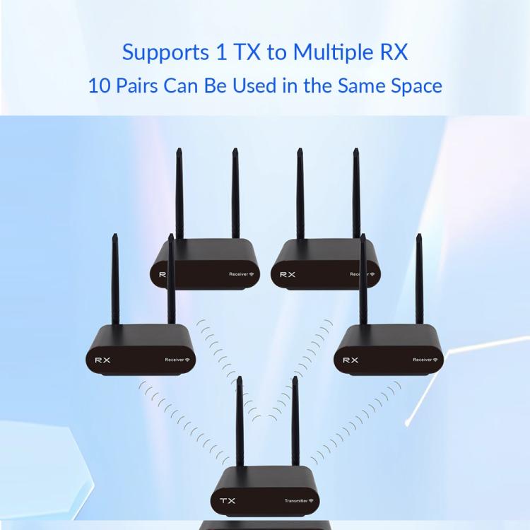 AU680 Audio Transmission Adapter Wireless Speaker Transmitter and Receiver Kit, EU Plug, US Plug, UK Plug, AU Plug