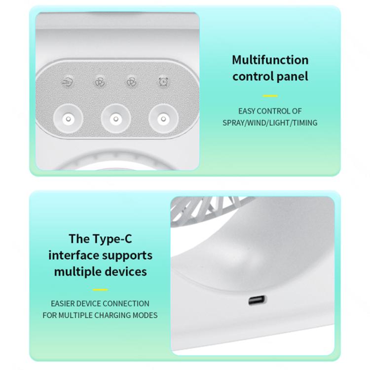 SL617 Dual-Head Humidifier Spray Cooling Fan