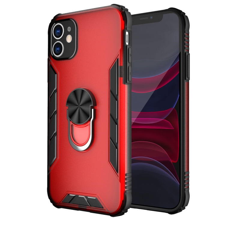 Magnetic Frosted PC + Matte TPU Shockproof Case with Ring Holder, For iPhone 11 Pro, For iPhone 11, For iPhone 11 Pro Max, For iPhone XS / X, For iPhone XS Max, For Samsung Galaxy Note20, For Samsung Galaxy Note20 Ultra