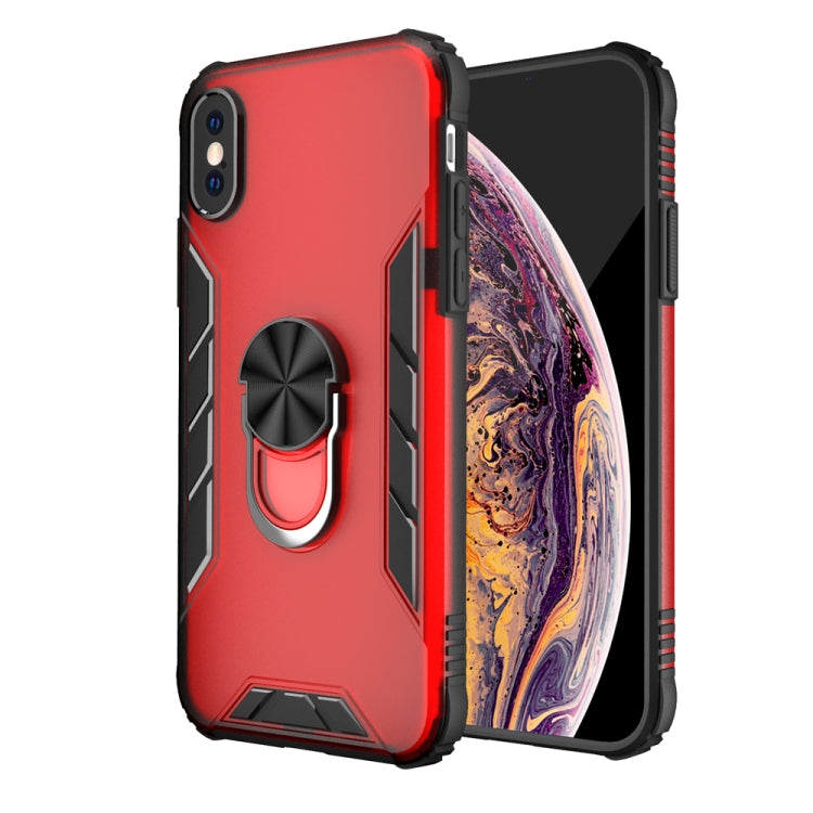 Magnetic Frosted PC + Matte TPU Shockproof Case with Ring Holder, For iPhone 11 Pro, For iPhone 11, For iPhone 11 Pro Max, For iPhone XS / X, For iPhone XS Max, For Samsung Galaxy Note20, For Samsung Galaxy Note20 Ultra