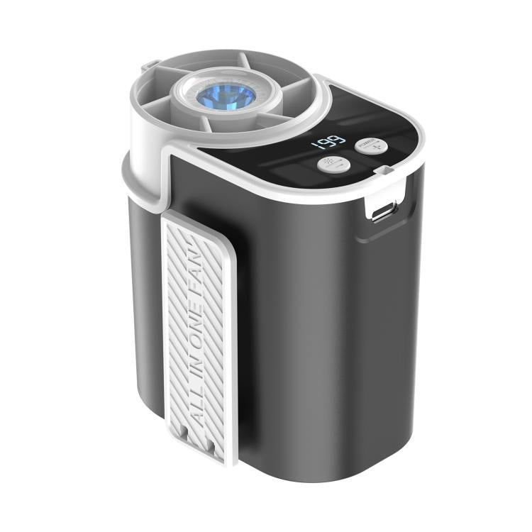DF-95 Outdoor Portable Mini LED Digital Display Waist Clip Cooling Fan