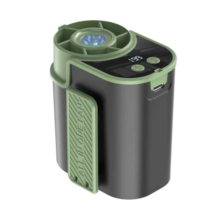 DF-95 Outdoor Portable Mini LED Digital Display Waist Clip Cooling Fan