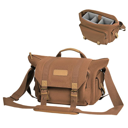 CADeN DSLR Camera Lens Canvas Messenger Bag Large Capacity Bag, 33 x 29 x 12cm
