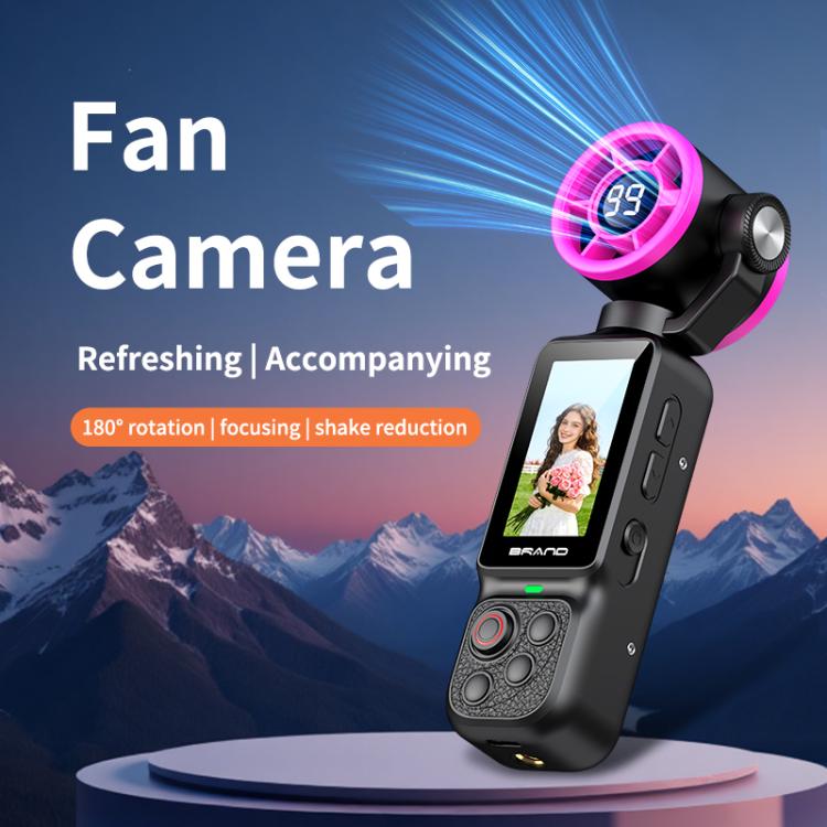 LK-035 Fan Gimbal Pocket Camera 1.97 inch 1080P HD Vlog Video Cam, LK-035