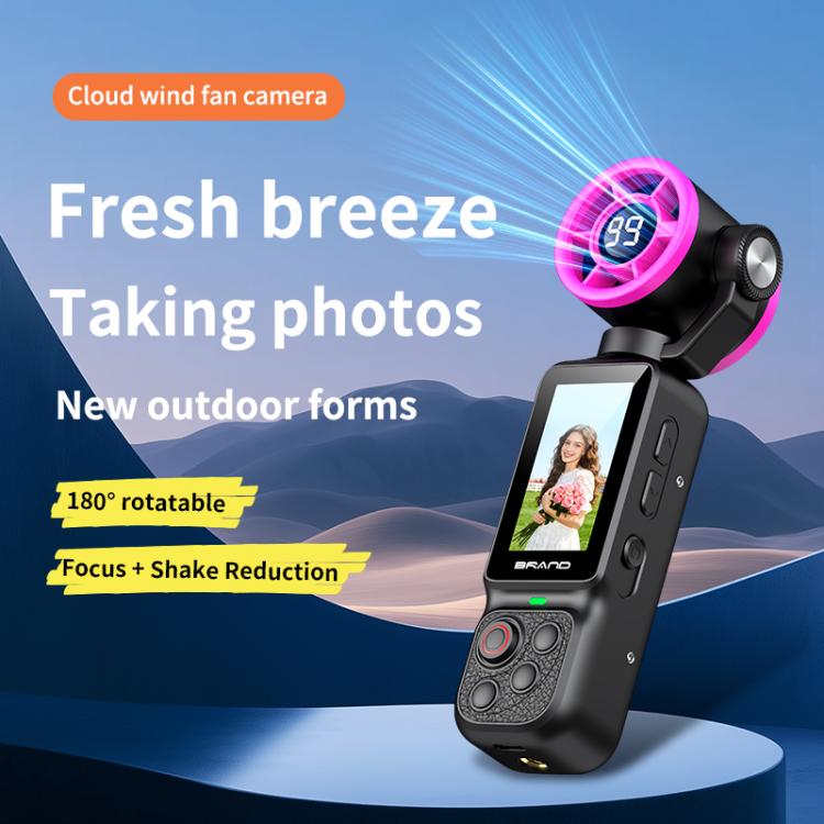 LK-035 Fan Gimbal Pocket Camera 1.97 inch 1080P HD Vlog Video Cam, LK-035