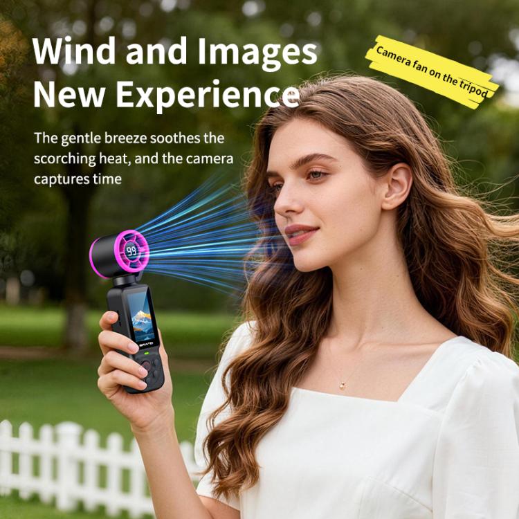 LK-035 Fan Gimbal Pocket Camera 1.97 inch 1080P HD Vlog Video Cam, LK-035