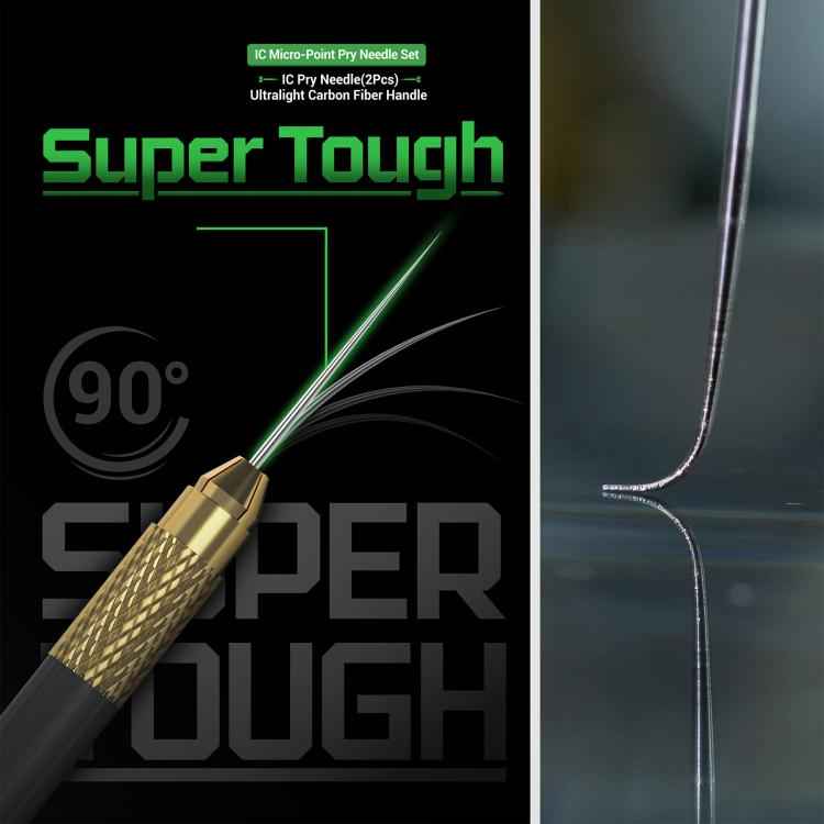 2UUL SC88 Non-Magnetic Precision Solder Control IC Micro-Point Pry Needle Set