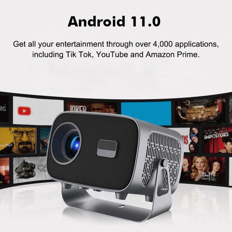 A10 Plus Android 11 360 Degree Rotating Wireless WiFi HD Projector, EU Plug, US Plug, UK Plug, AU Plug