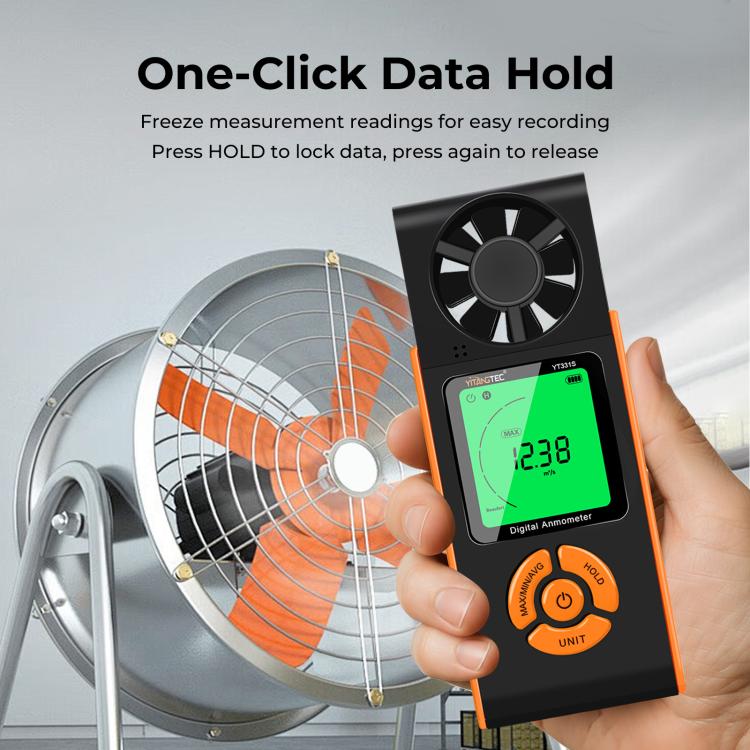 YT331S High Definition Full View Digital Anemometer, YT331S