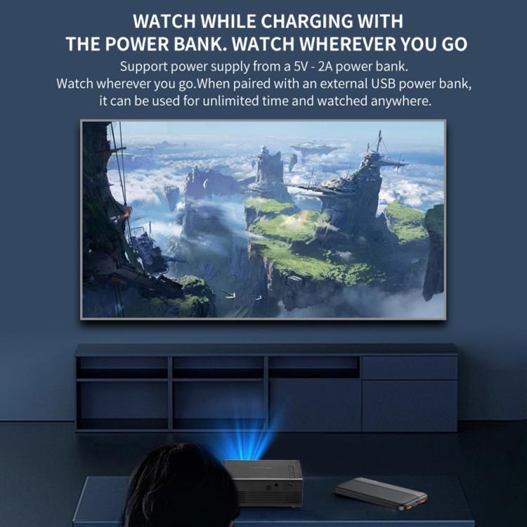 M200S 1080P High Definition Portable Mini LED Projector, EU Plug, US Plug, UK Plug, AU Plug