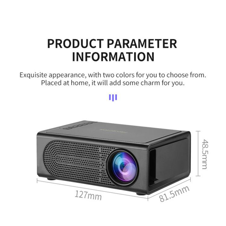 M200S 1080P High Definition Portable Mini LED Projector, EU Plug, US Plug, UK Plug, AU Plug