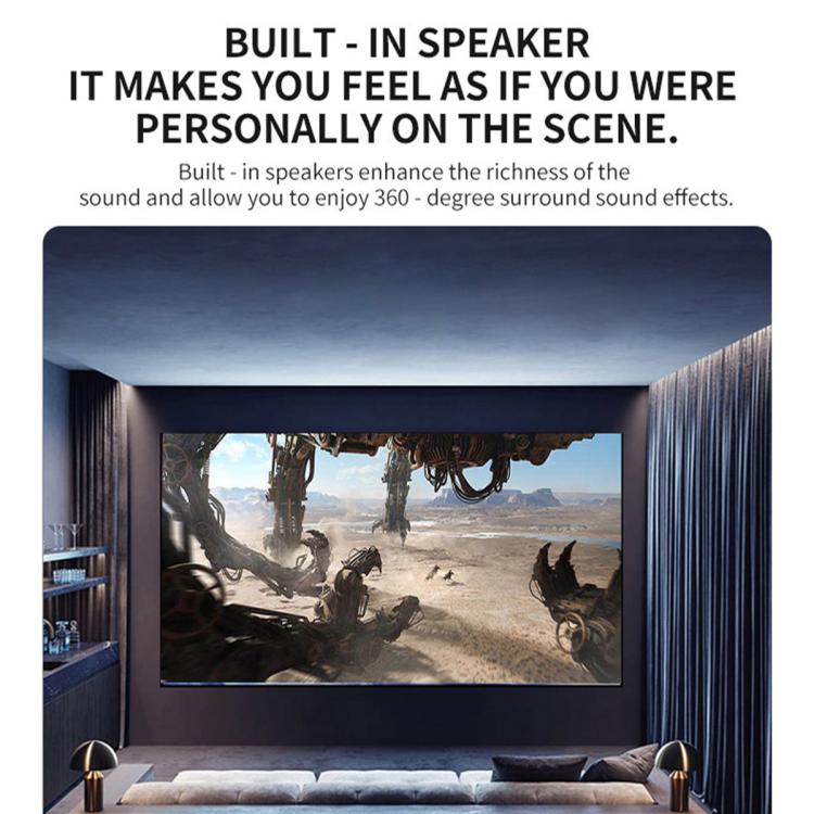 M200S 1080P High Definition Portable Mini LED Projector, EU Plug, US Plug, UK Plug, AU Plug
