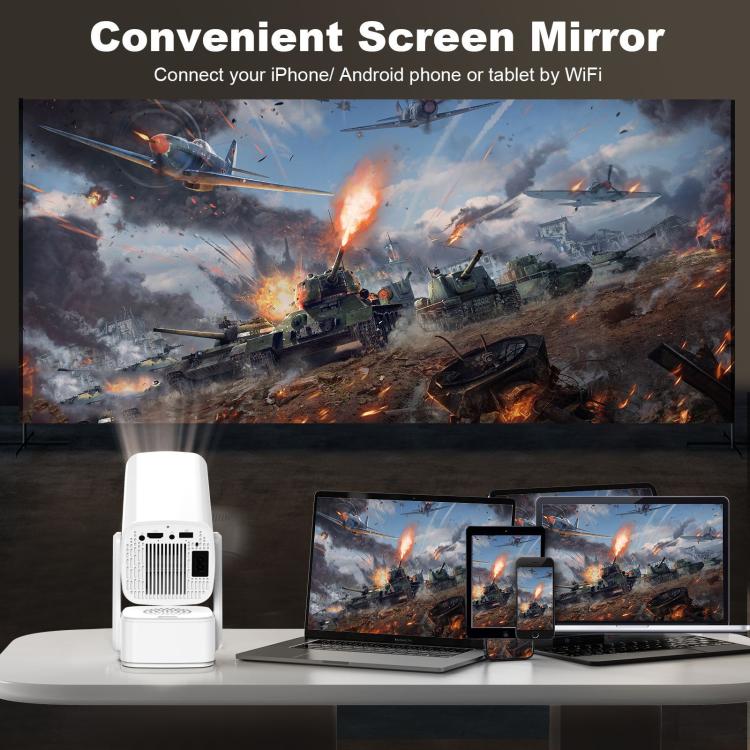 P30 Max Android 13 4K High Definition Smart Portable Projector with Built-in Speaker, EU Plug, US Plug, UK Plug, AU Plug