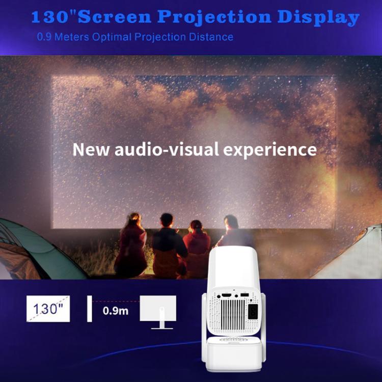 P30 Max Android 13 4K High Definition Smart Portable Projector with Built-in Speaker, EU Plug, US Plug, UK Plug, AU Plug