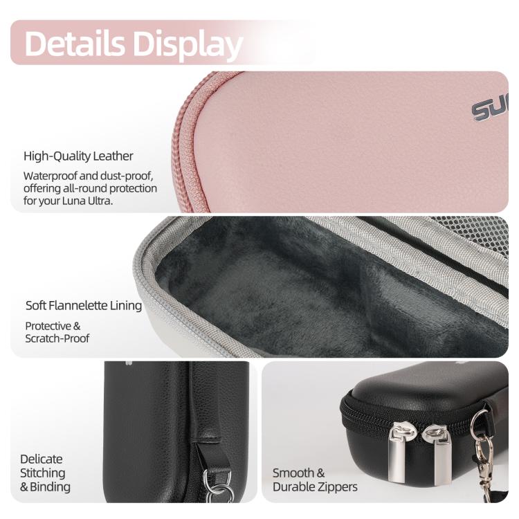 Sunnylife Colorful Protective Organizer Standard Combo Bag, For Insta360 Luna Ultra