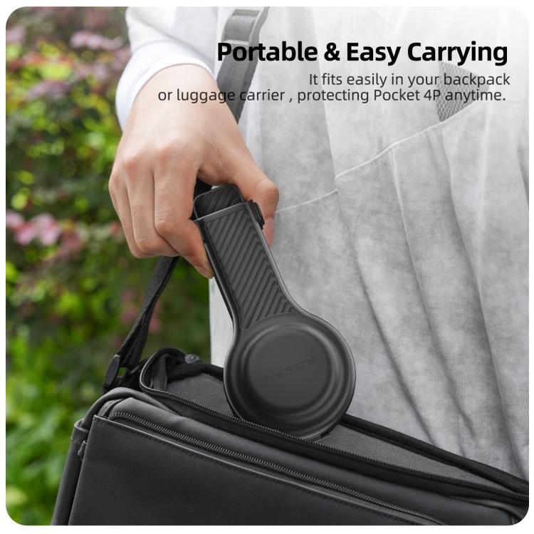For DJI Osmo Pocket 4P Sunnylife Bulb-Shaped Gimbal Camera Protective Cover Storage Box with Lanyard, OP4-K245 Standard, OP4-K246 Upgraded