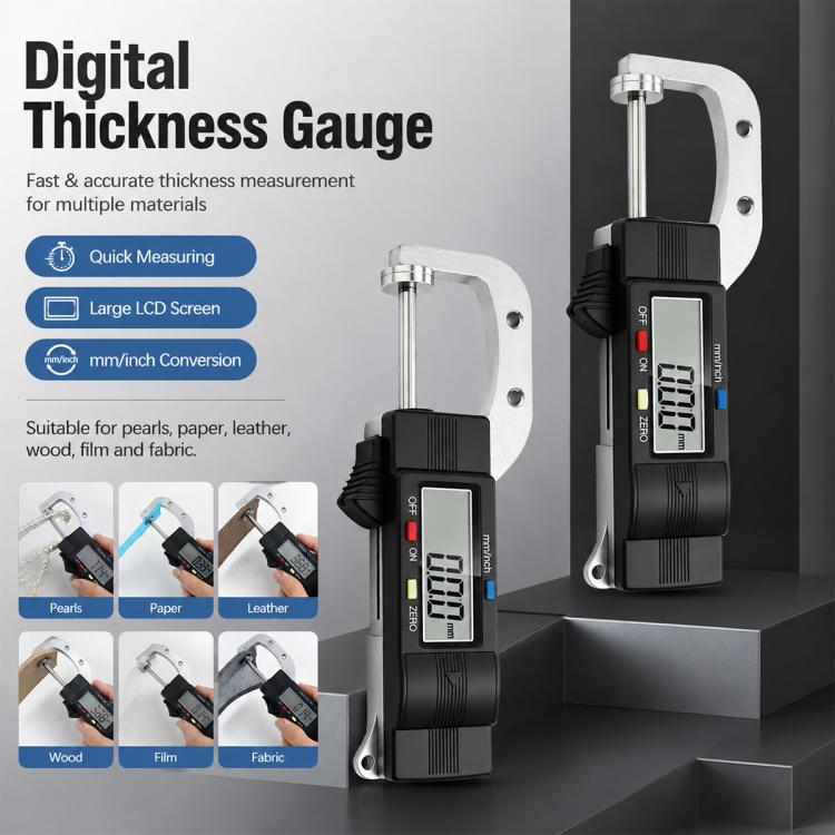 0-25.4mm Range High-precision Digital Display Thickness Measuring Instrument