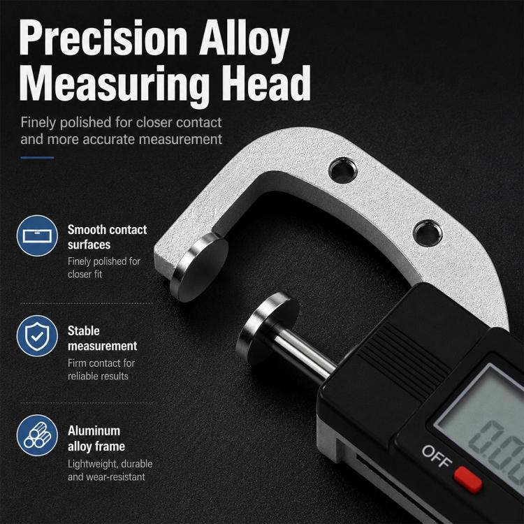 0-25.4mm Range High-precision Digital Display Thickness Measuring Instrument