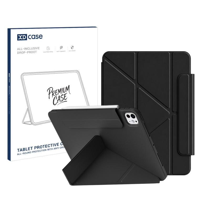 XDcase Dual-Sided Magnetic Y-fold Smart Tablet Leather Case with Pencil Holder, For iPad Air 11 2026/2025/2024, For iPad Pro 11 2025 / 2024, For iPad 2025 / 2022, For iPad Pro 11 2022/2021/2020/2018, For iPad Air 10.9 2022 / 2020